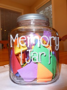 memory jar choosing celebration activities