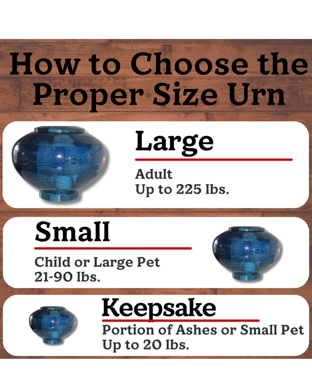 Wisdom Custom Wooden Pet Cremation Urn