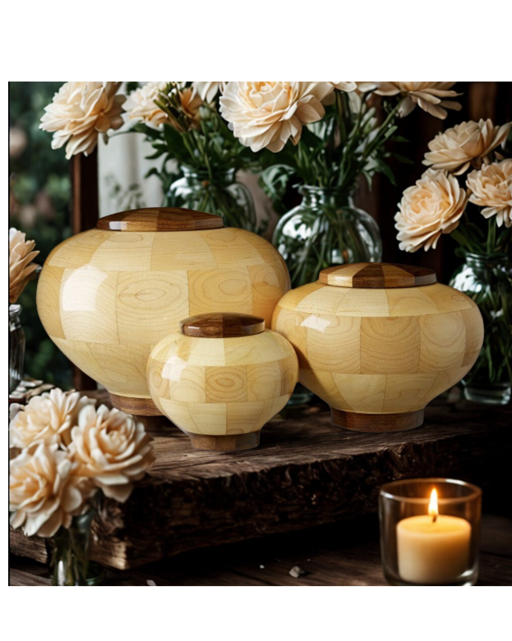 Truth Custom Wooden Cremation Urn
