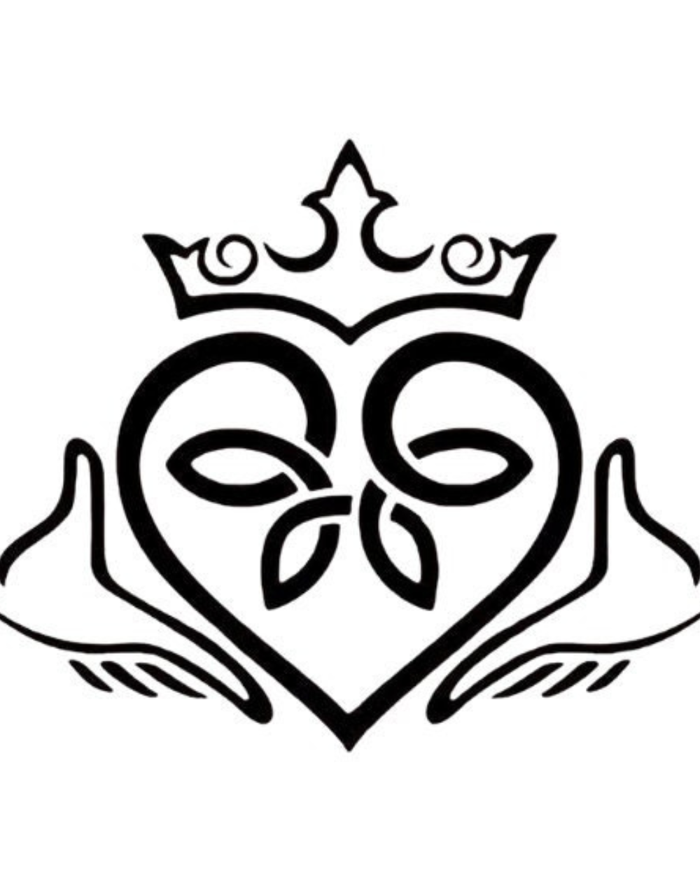 Green Irish Claddagh Cremation Urn