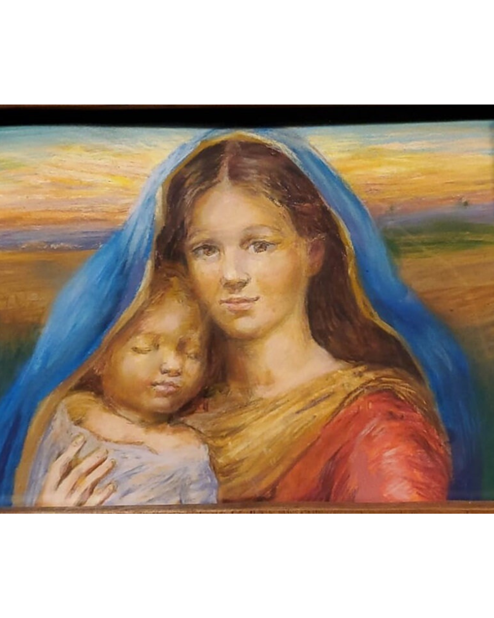 Our Lady of Guadalupe Custom Wooden Cremation Urn