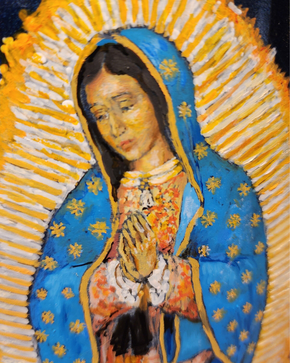 Our Lady of Guadalupe Custom Wooden Cremation Urn