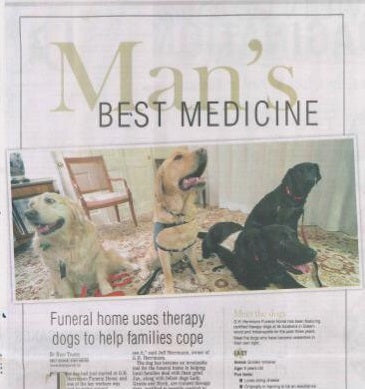 Funeral Dogs Comfort Grieving Families